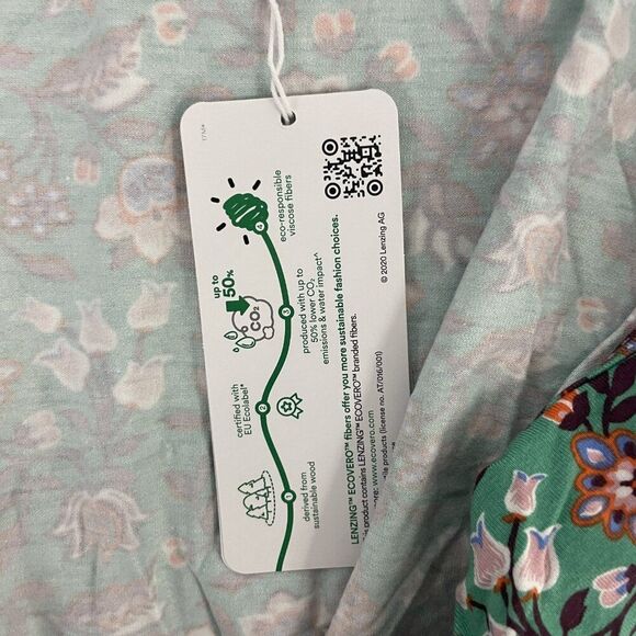 Boden Womens Dress UK 12R US 8  Green Floral Saskia Jersey Maxi Wrap D0174 NWT - Picture 6 of 13